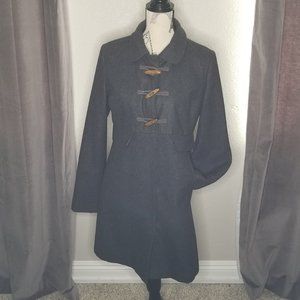 Dark Gray Wool  Pea Coat